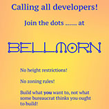 Corflute advertising the imaginary city