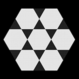 Panel 1 of 'Hexagonal Divisions (Pentaptych)'