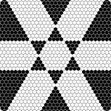 Detail of Panel 3 of 'Hexagonal Divisions (Pentaptych)'